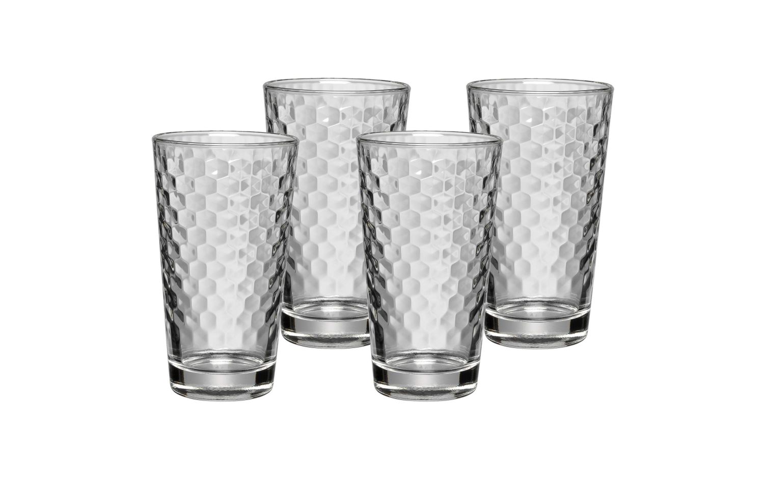 Gläser, Trinkgläser, Sichtglas, Klarglas, Muster: Prismen
