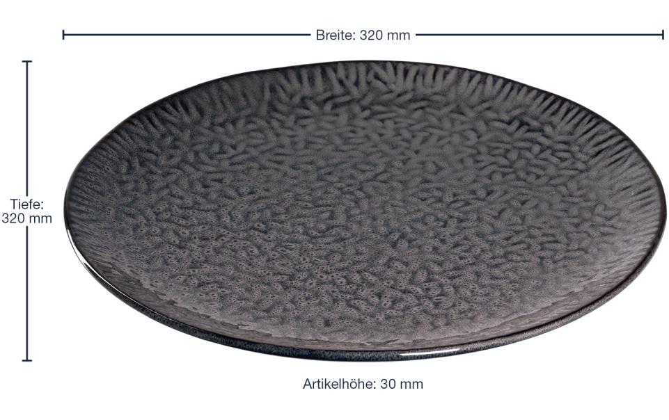 Leonardo Teller Matera 32 cm Anthrazit 4tlg Leonardo Teller Matera 32 cm Anthrazit 4tlg