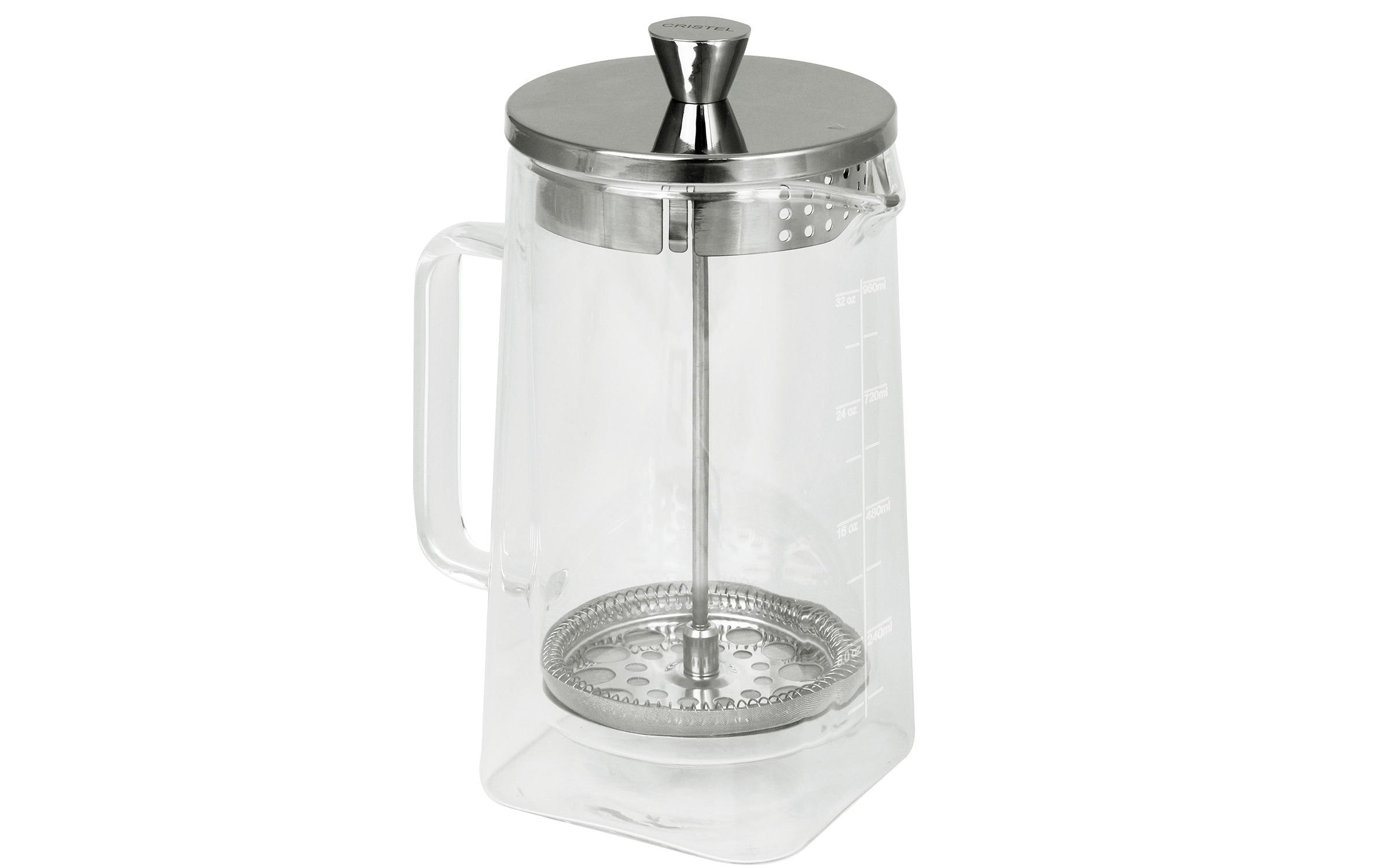 French press, Glass pot, Stainless steel plunger, Transparent pitcher, Kaffeewfratgeber, Glaskanne, Kaffee French Press, Glaskanne, Filterkanne, Stahlfilter, Glaskanne, French Press, Kaffee-Presskanne, Kaffeemaker, Stovetop not included