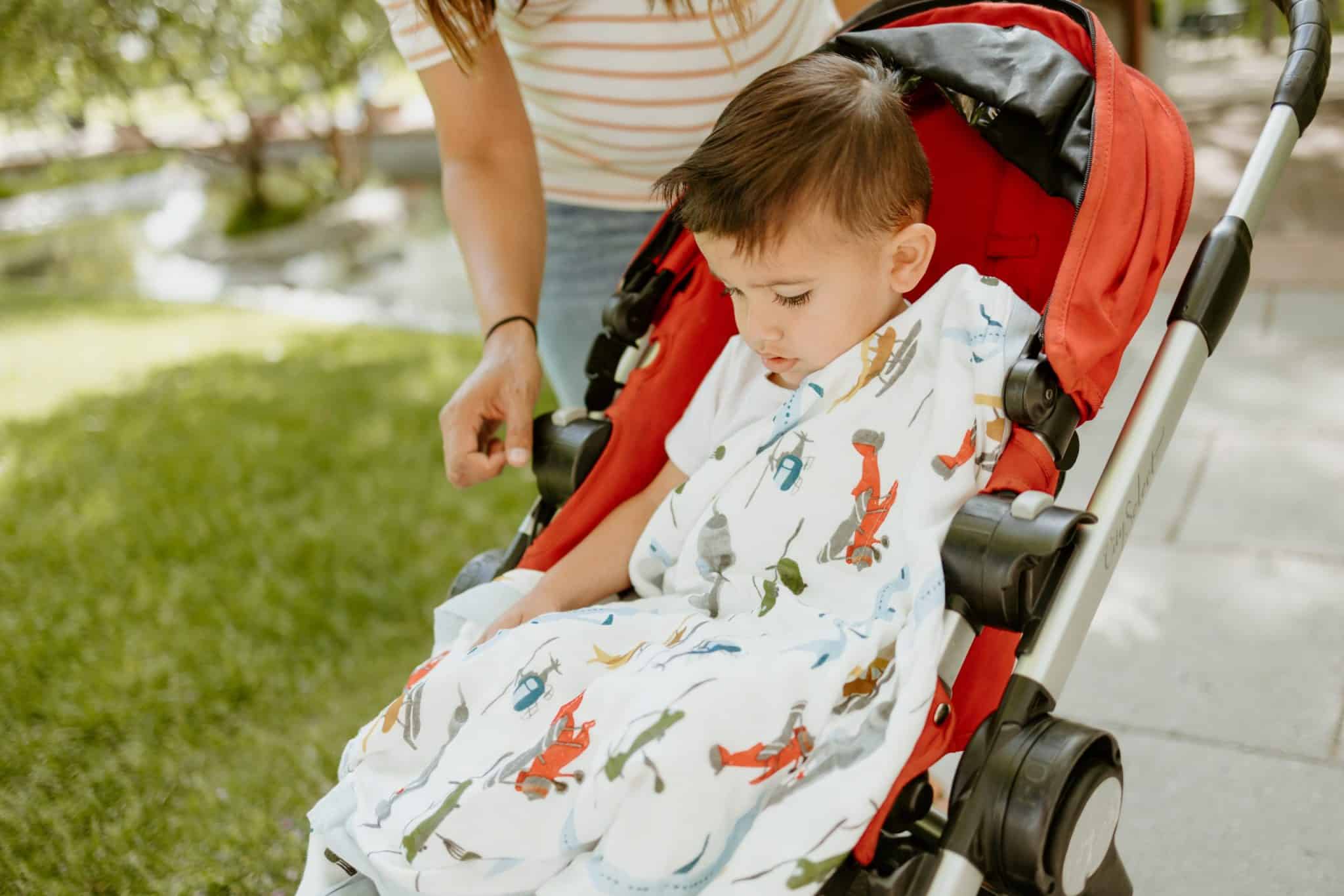 Deluxe Muslin Baby Blanket - Air Show