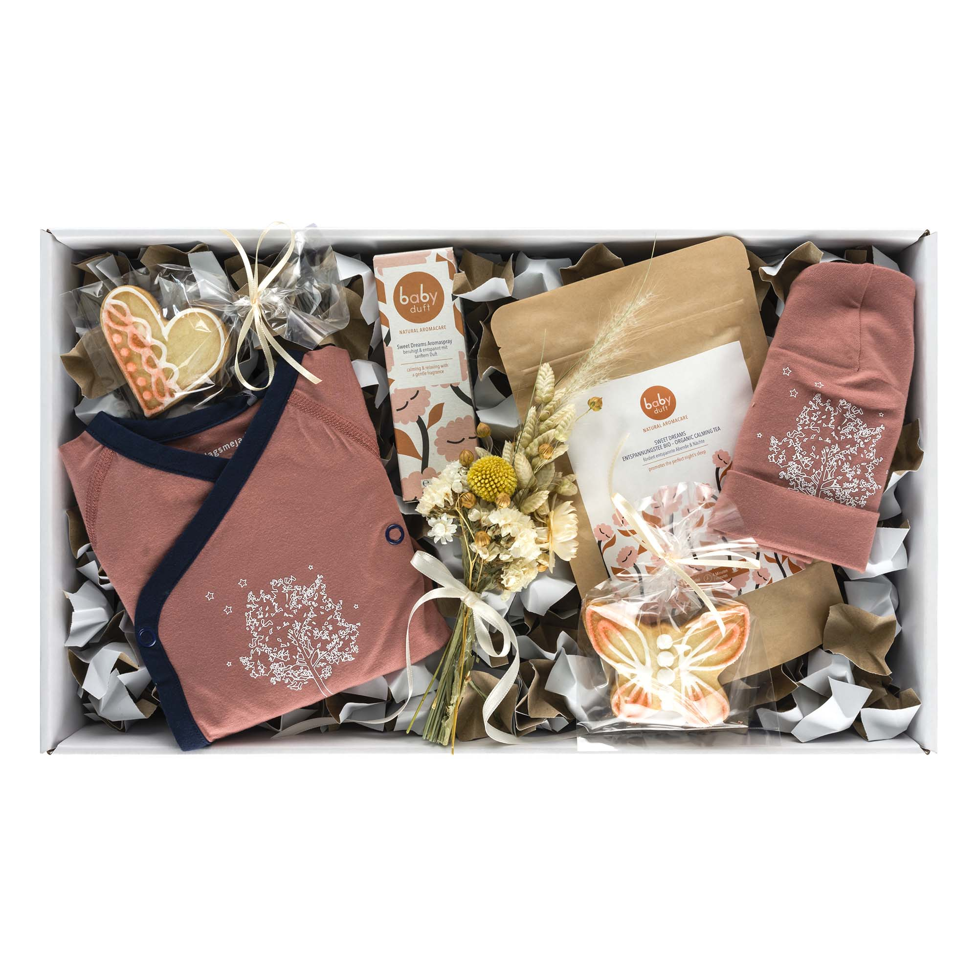Geschenkkorb Baby "Sunrise Rose"