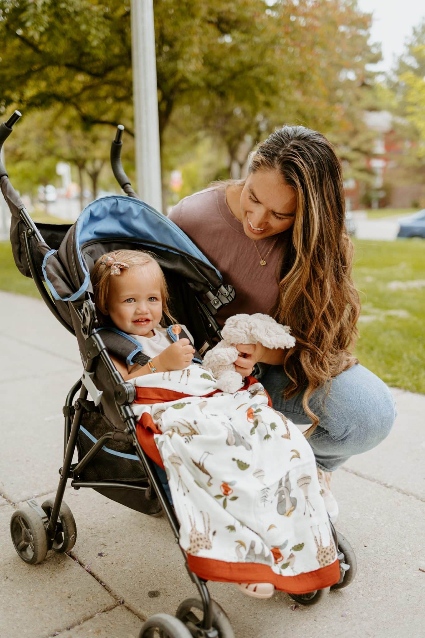 Deluxe Muslin Baby Blanket - Safari Social Deluxe Muslin Baby Blanket - Safari Social