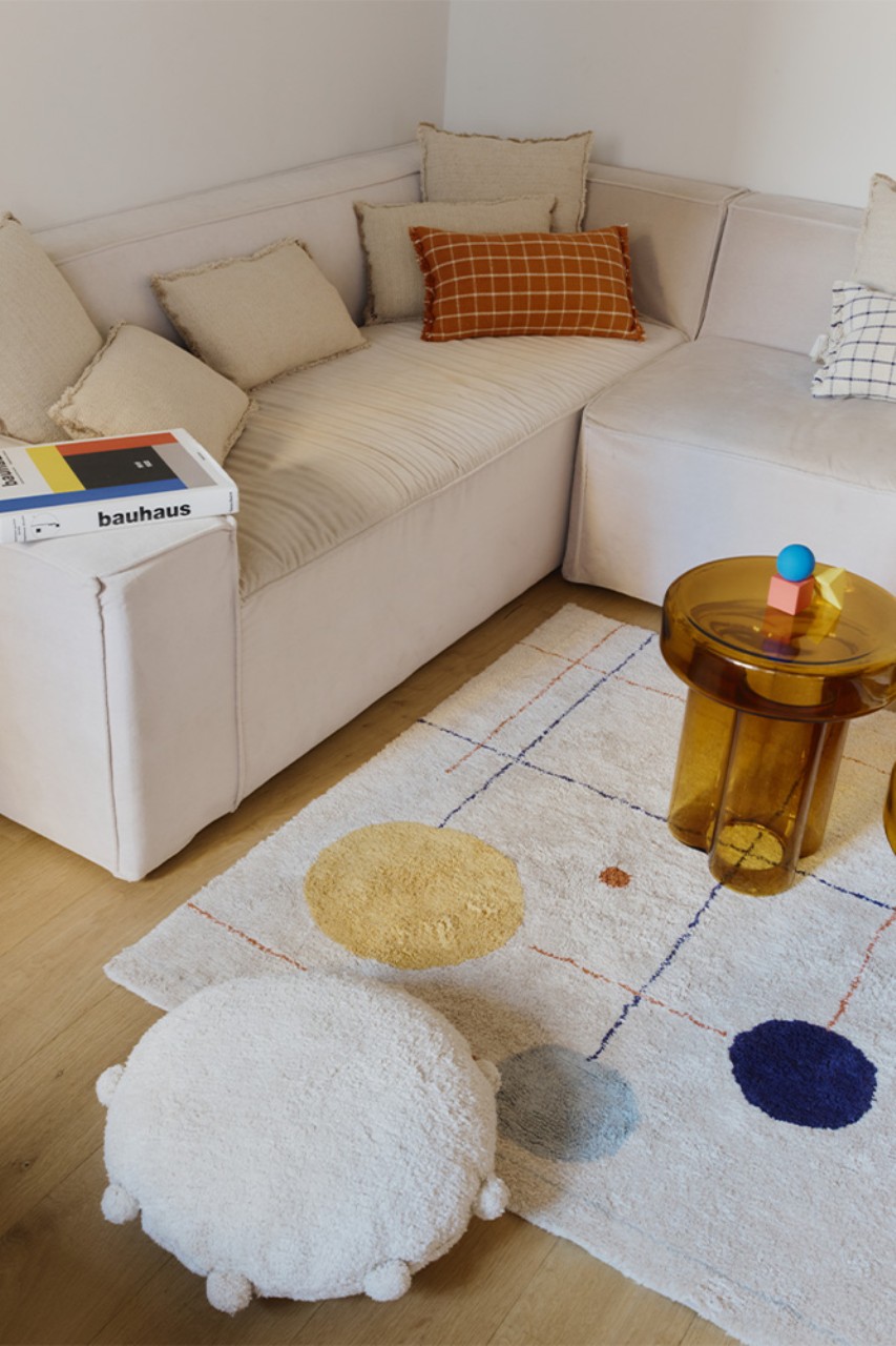 sofa, couch, wohnzimmer, teppich, kissen