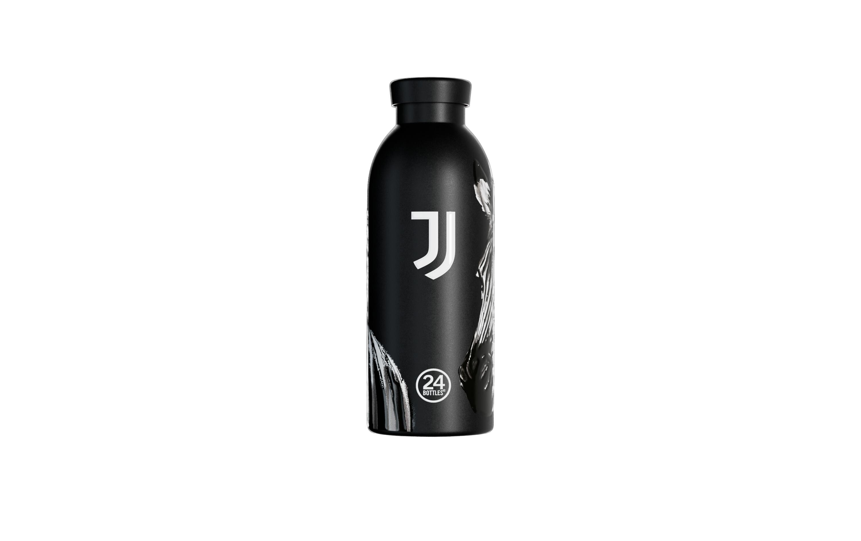Flasche, Trinkflasche, schwarz, 24 Flaschen, Design