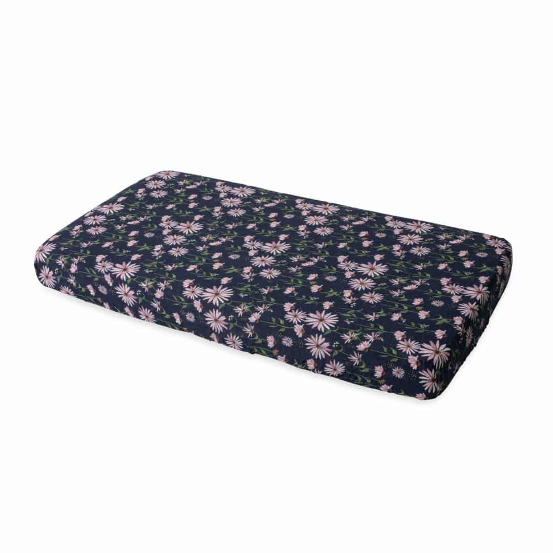 Cotton Muslin Crib Sheet - Dark Coneflower