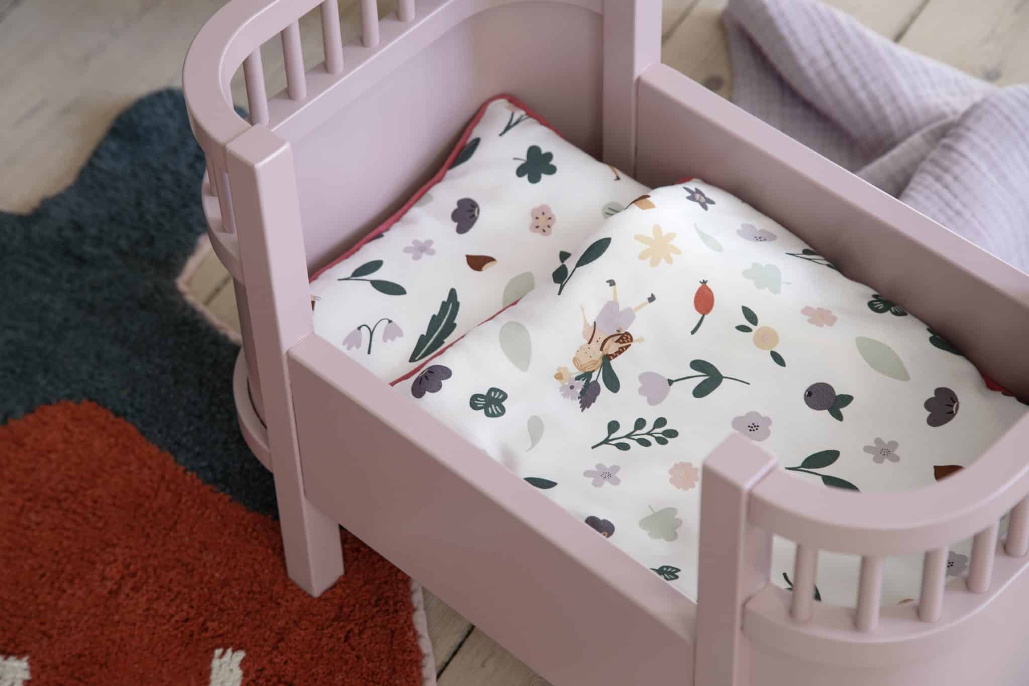 Sebra Puppenbett + Matratze, blossom pink