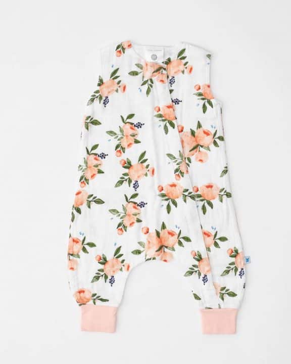 Cotton Muslin Sleep Romper Gr. L - Watercolor Roses Cotton Muslin Sleep Romper Gr. L - Watercolor Roses