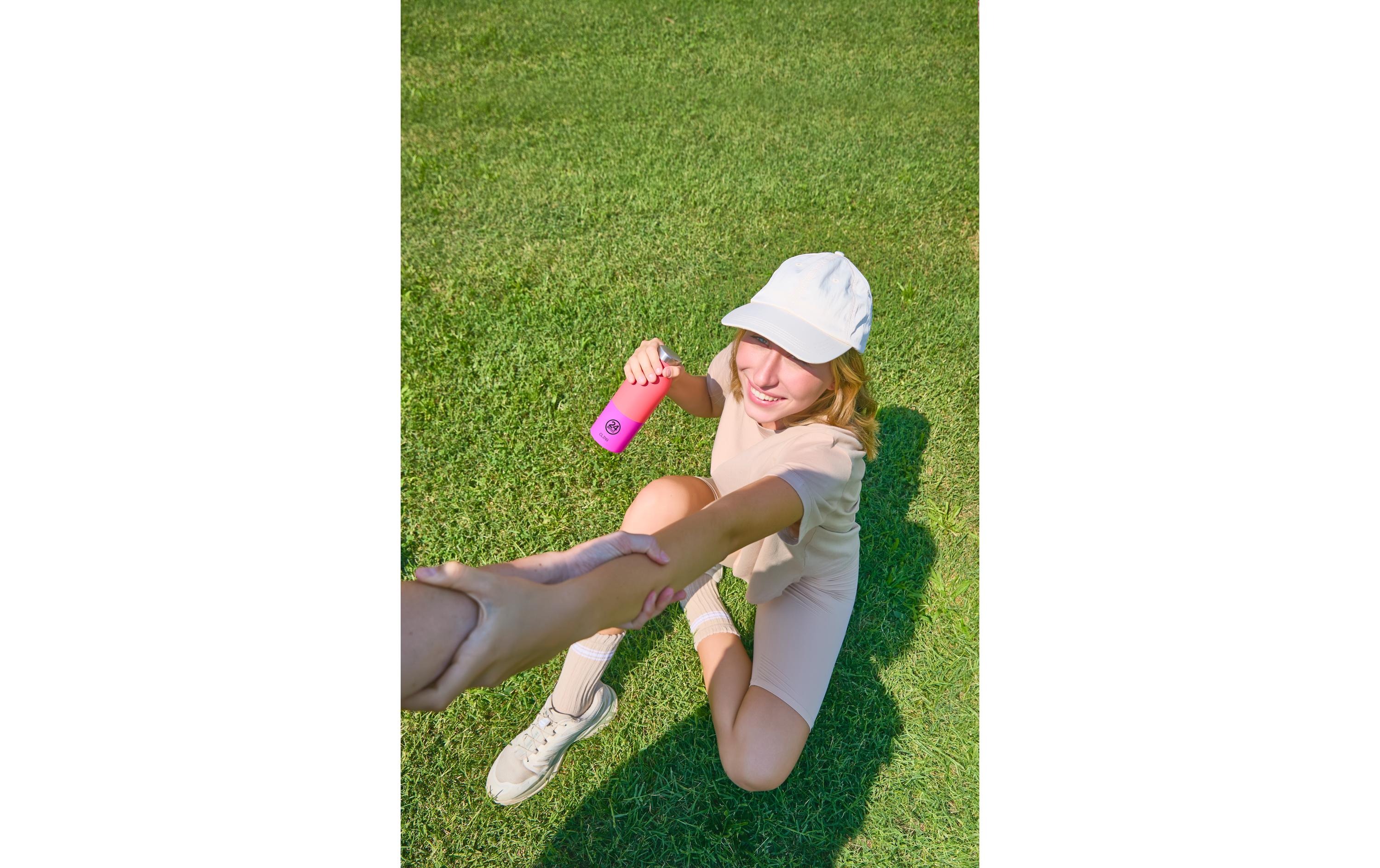 Gras, Hut, Person, Sitzen, Rasen
