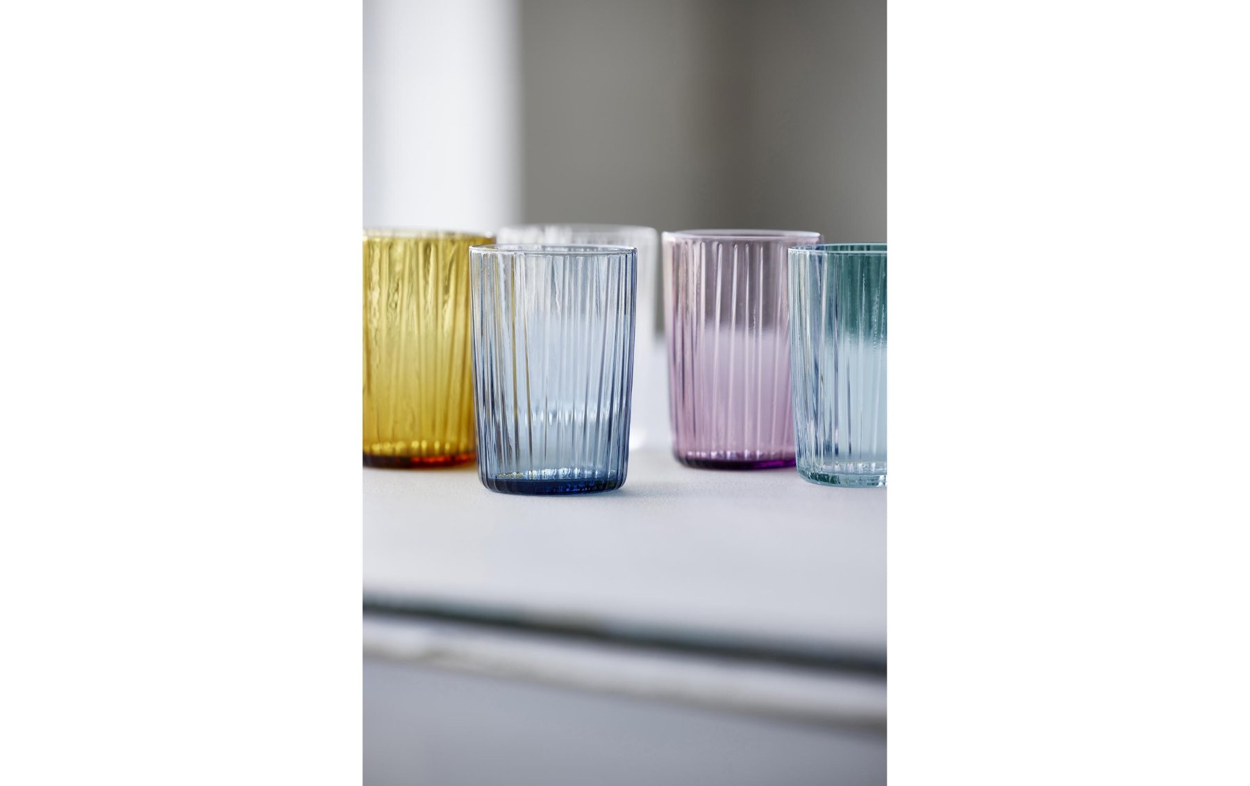 Glas, Becher, bunt, farben, zylindrisch