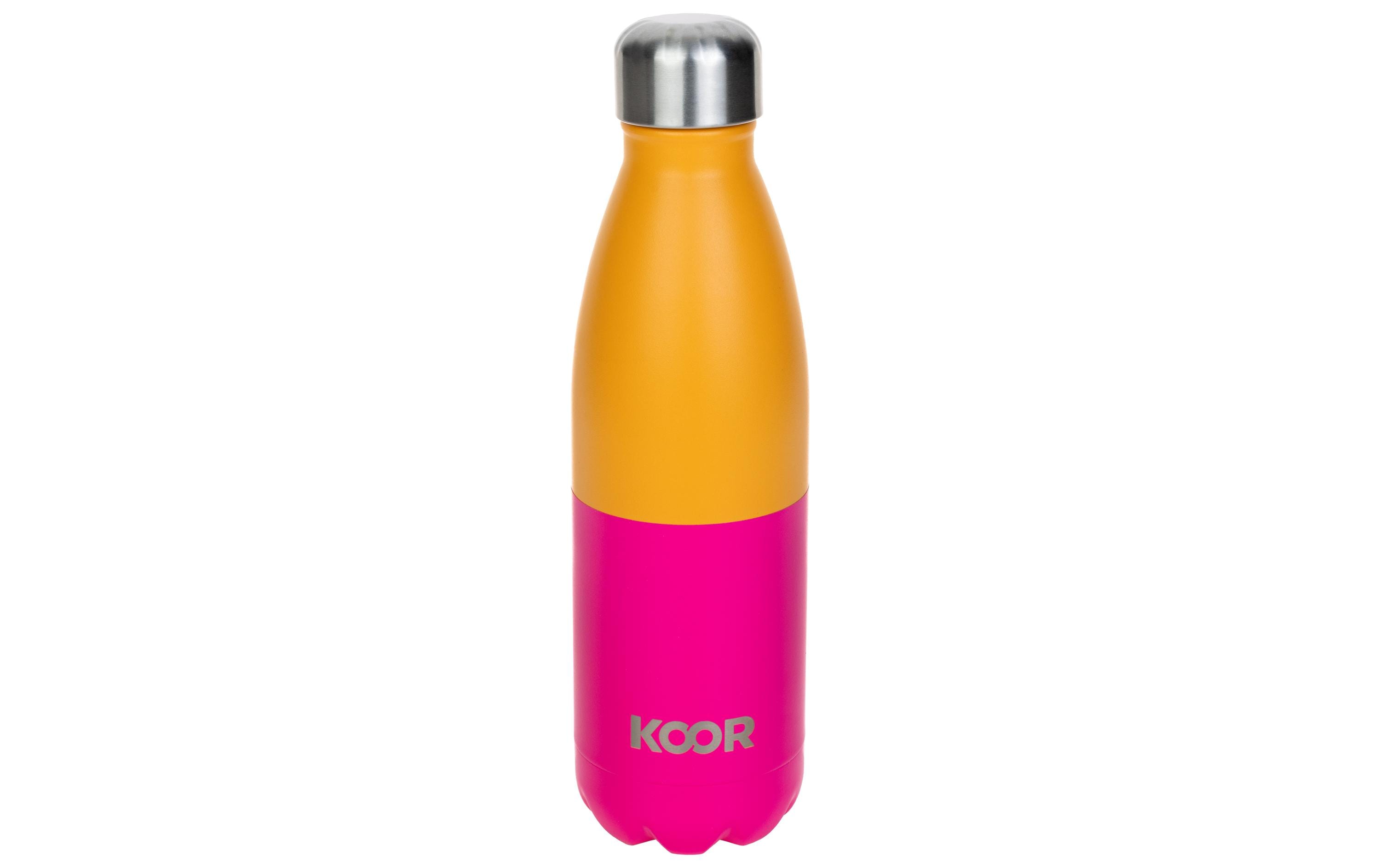 KOOR Flasche Thermo 500ml Orange / Pink