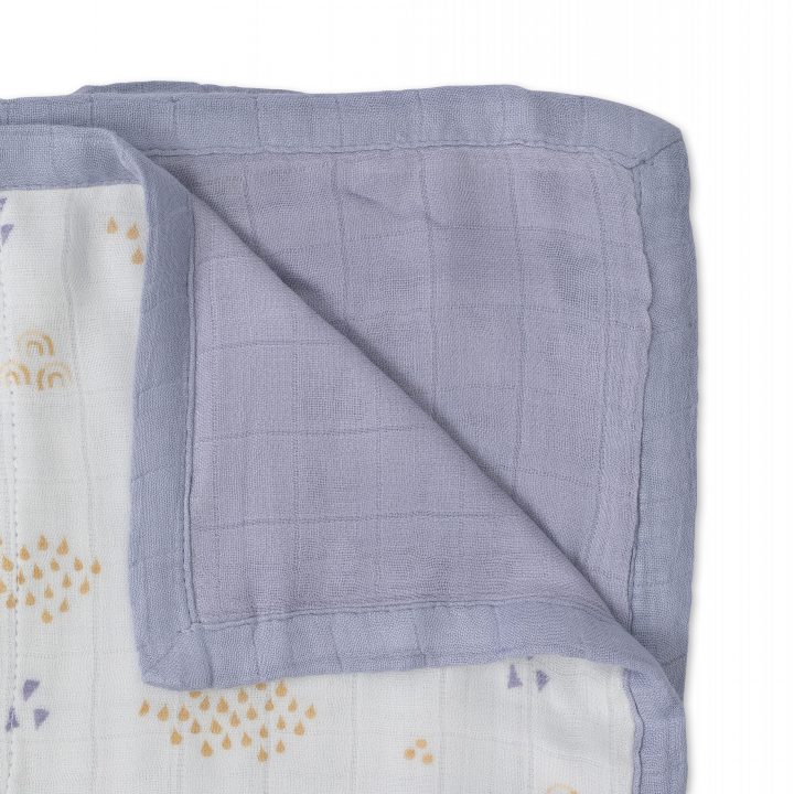 Deluxe Muslin Quilt - Rainbows & Raindrops