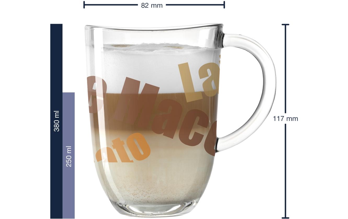 Leonardo Latte Macchiato Glas Napoli 380ml