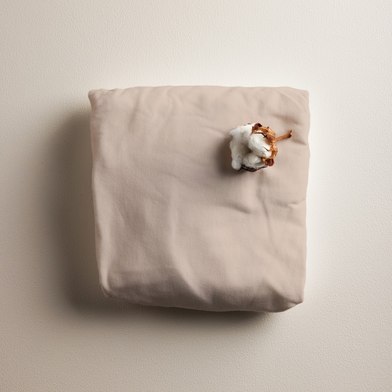 Stoffballen, Kissen, Baumwolle, Beige, Folded fabric