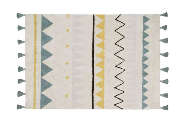 Rug Azteca Natural-Vintage Blue