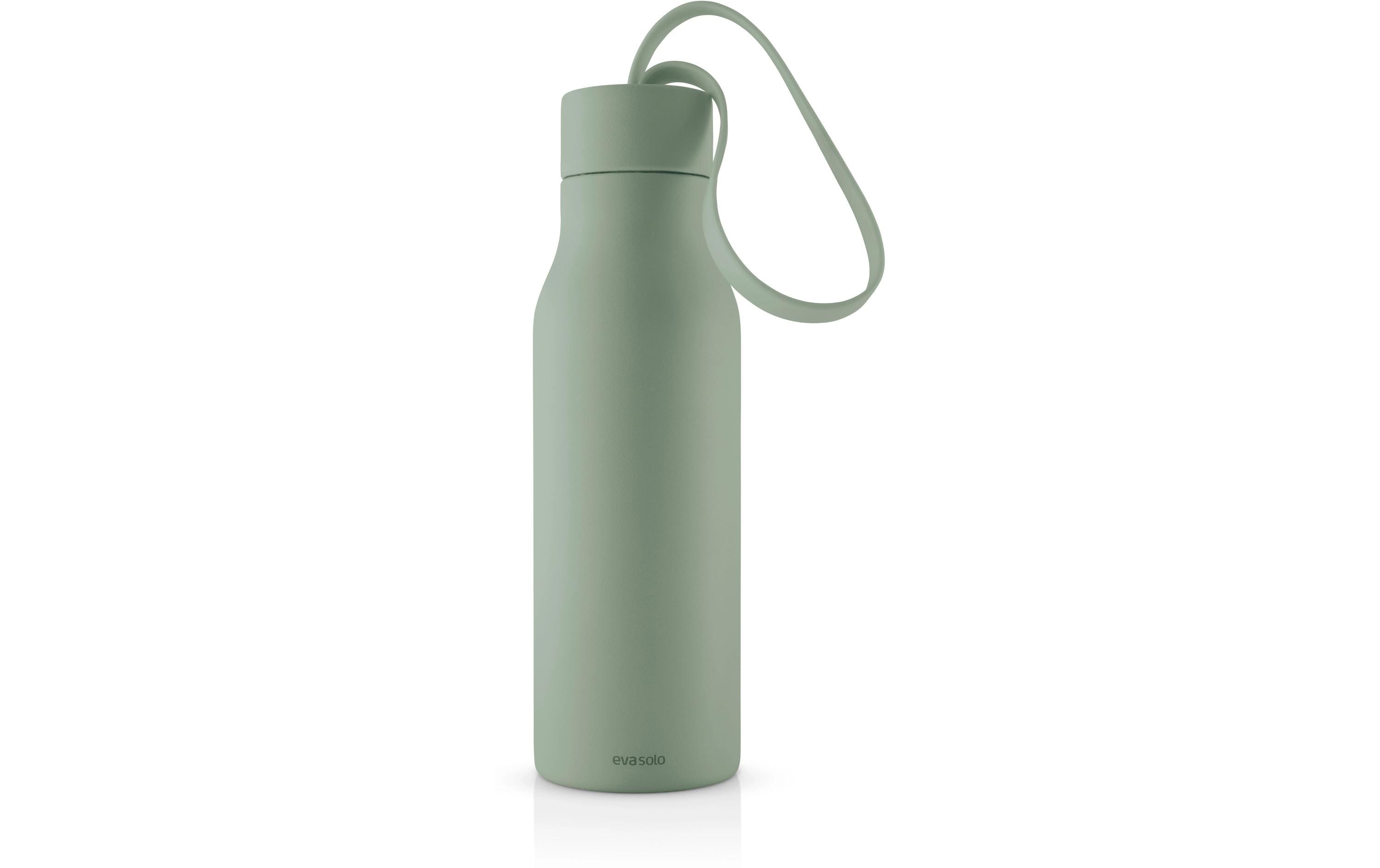 Flasche, Wasserflasche, Stahlflasche, Grün, Trageschlaufe