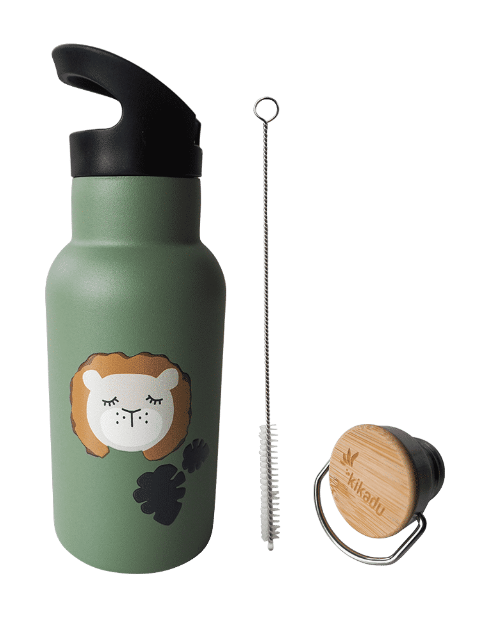 Trinkflasche Löwe, olive