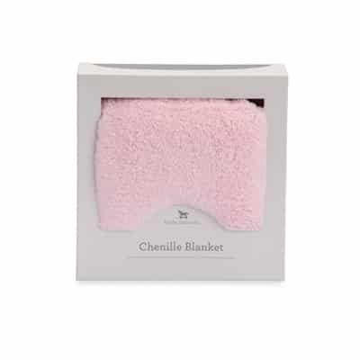 Chenille Receiving Blanket - Pink