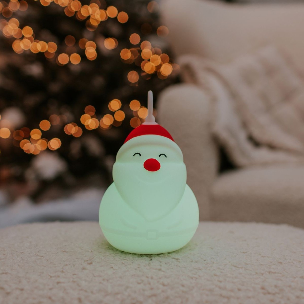 Weihnachtsfigur, Schneemann, LED, Deko, Nachtlichter