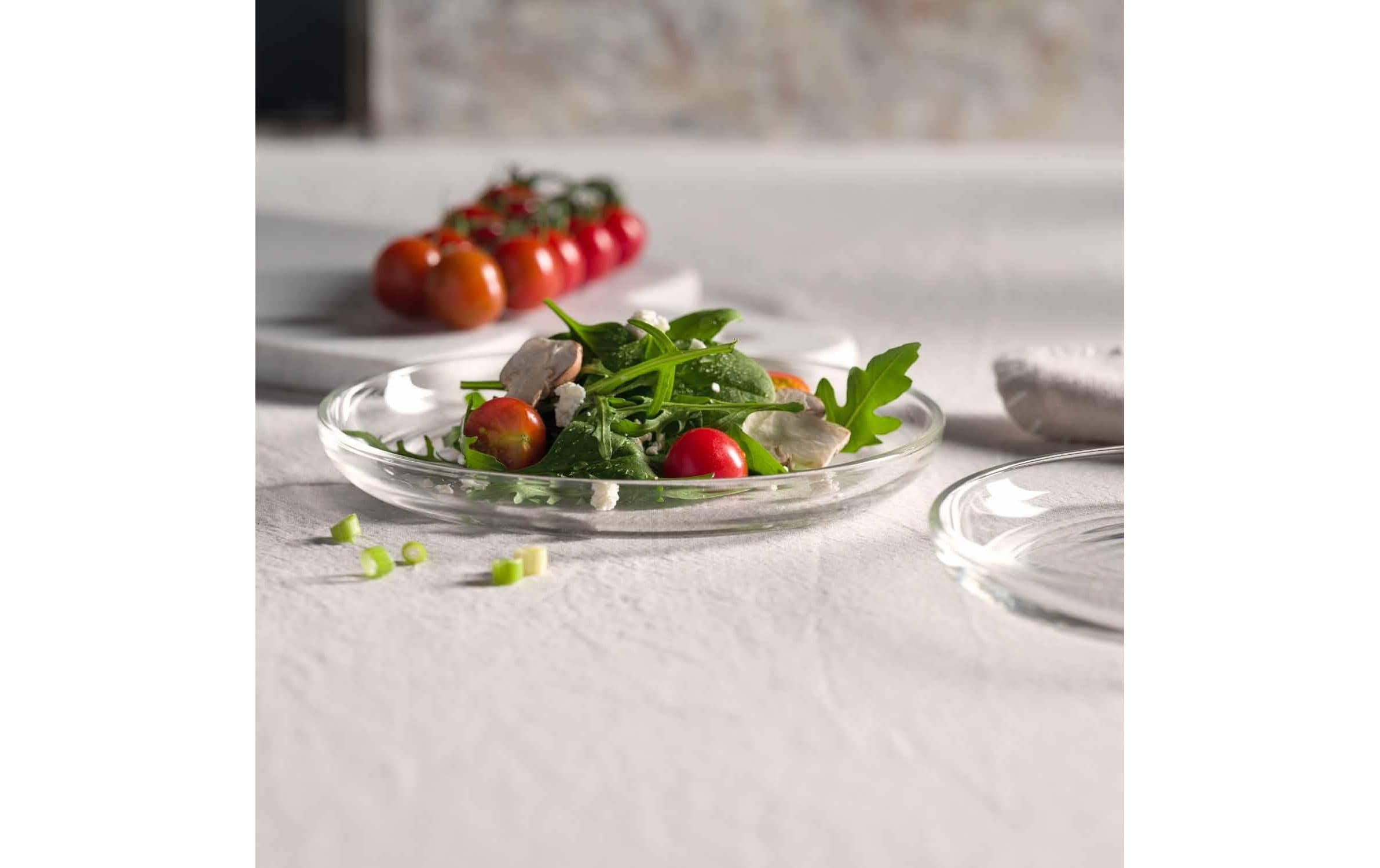 Essen, Präsentation des Essens, Teller, Rucola, Produzieren