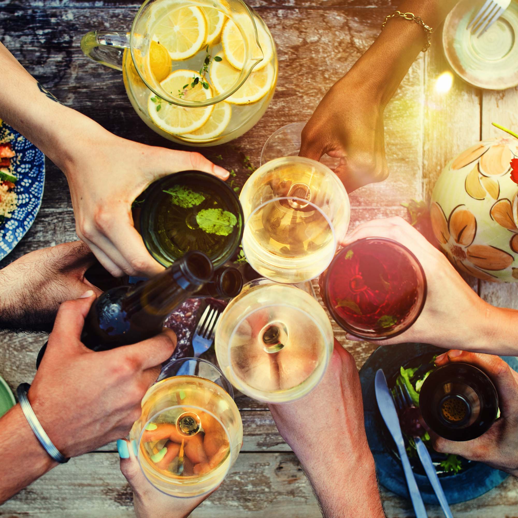 Brunch, Essen, Glas, Bier, Person