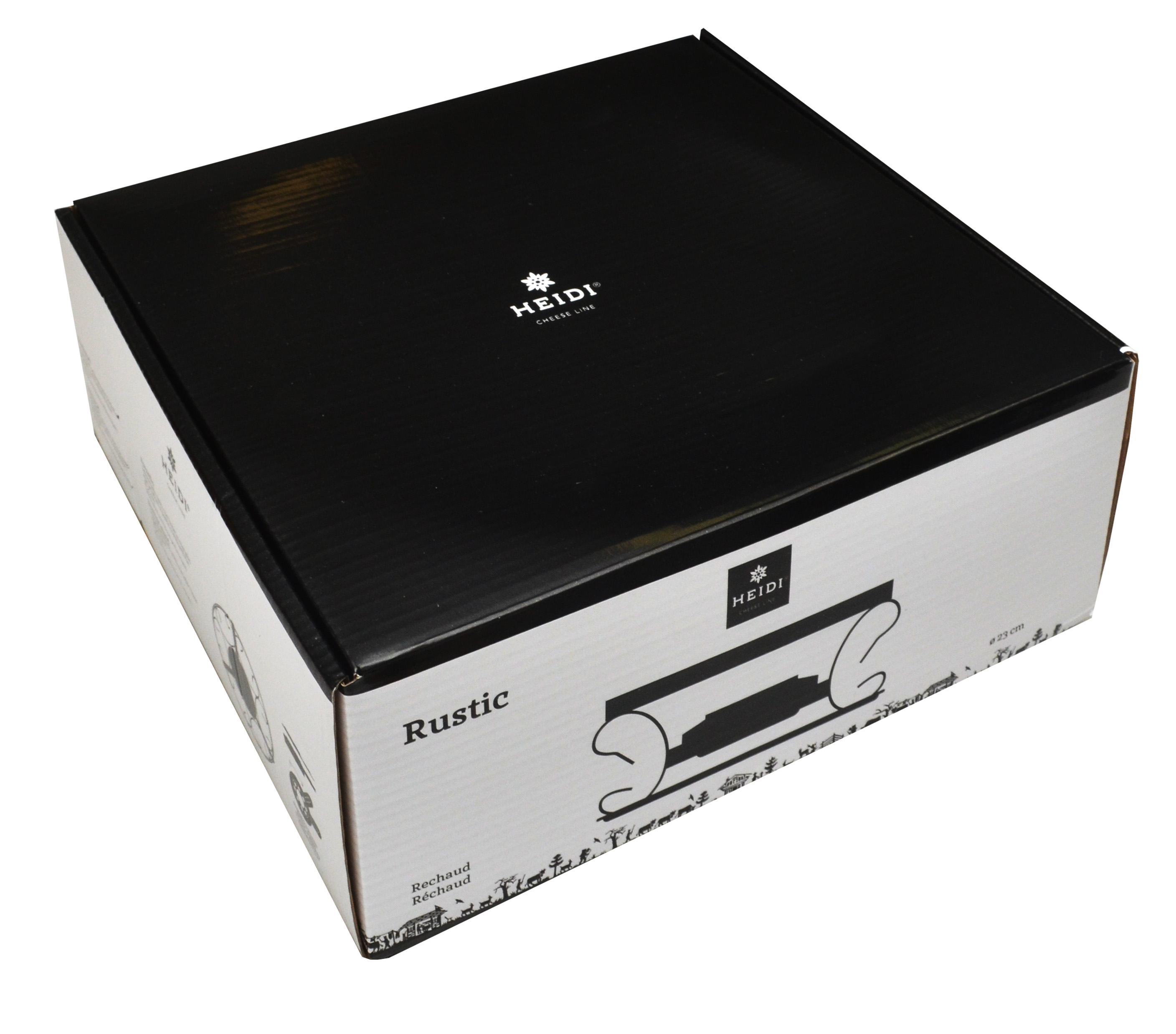 RUSTIC Rechaud schwarz mit Brenner RUSTIC Rechaud schwarz mit Brenner