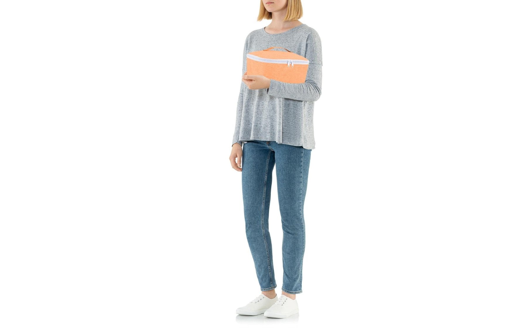 Tasche, Tragetasche, Orangene Tasche, Reißverschlusstasche, Handtasche
