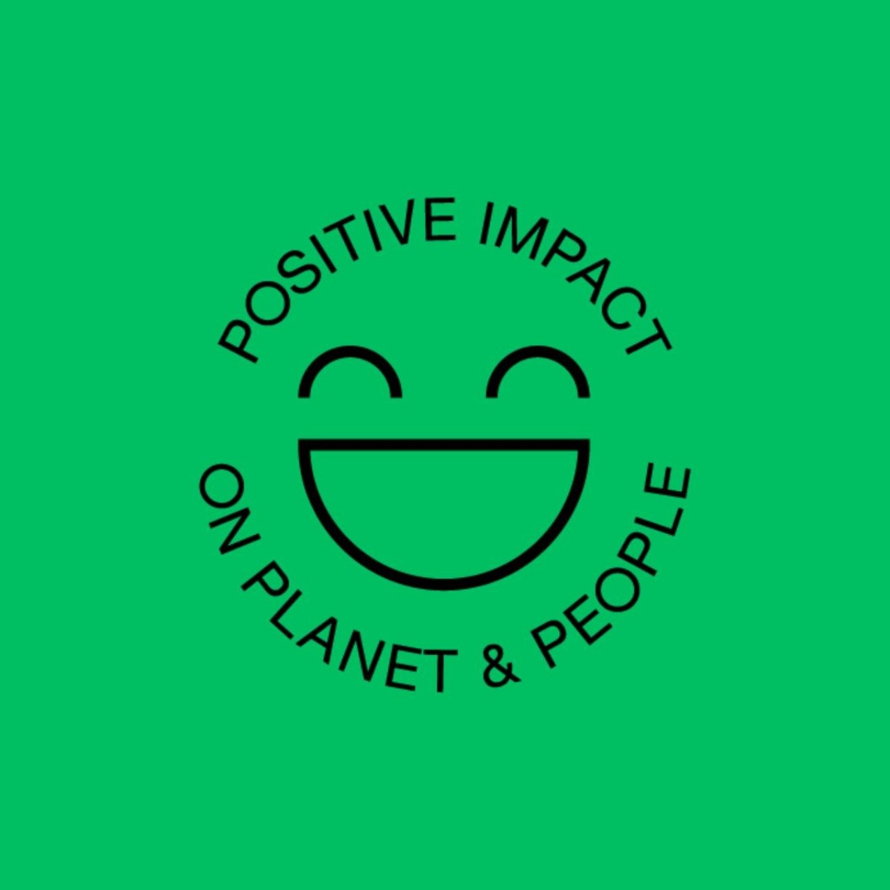 smiley, grün, positive Nachricht, rundes Abzeichen, Logo