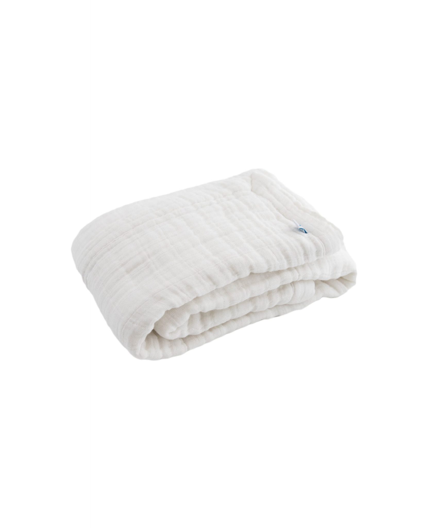 Cotton Muslin Baby Blanket - White Cotton Muslin Baby Blanket - White