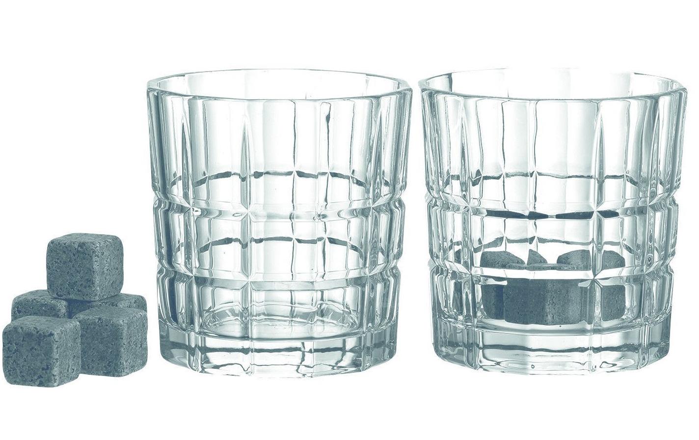 Leonardo Whiskybecher 2er Set+ 8 Eiswürfeln