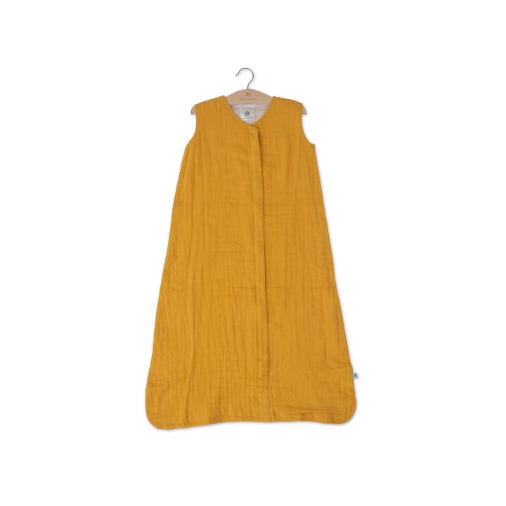 Cotton Muslin Sleeping Bag Gr. XL - Mustard Cotton Muslin Sleeping Bag Gr. XL - Mustard