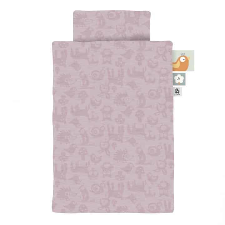 Jersey-Bettwäsche, Baby, Forest, blossom pink