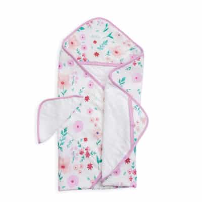 Hooded Towel & Wash Cloth Set - Morning Glory