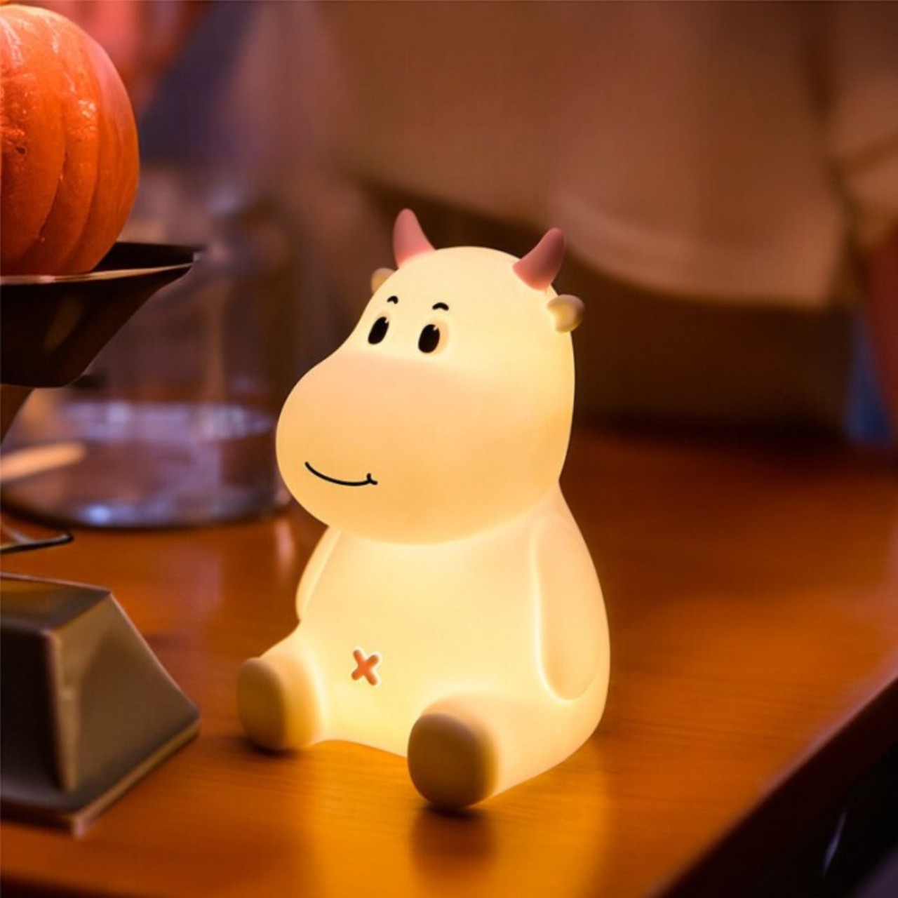 Kuhfigur, Nachtlicht, Kuhform, Lichtfigur, Kleinformatig