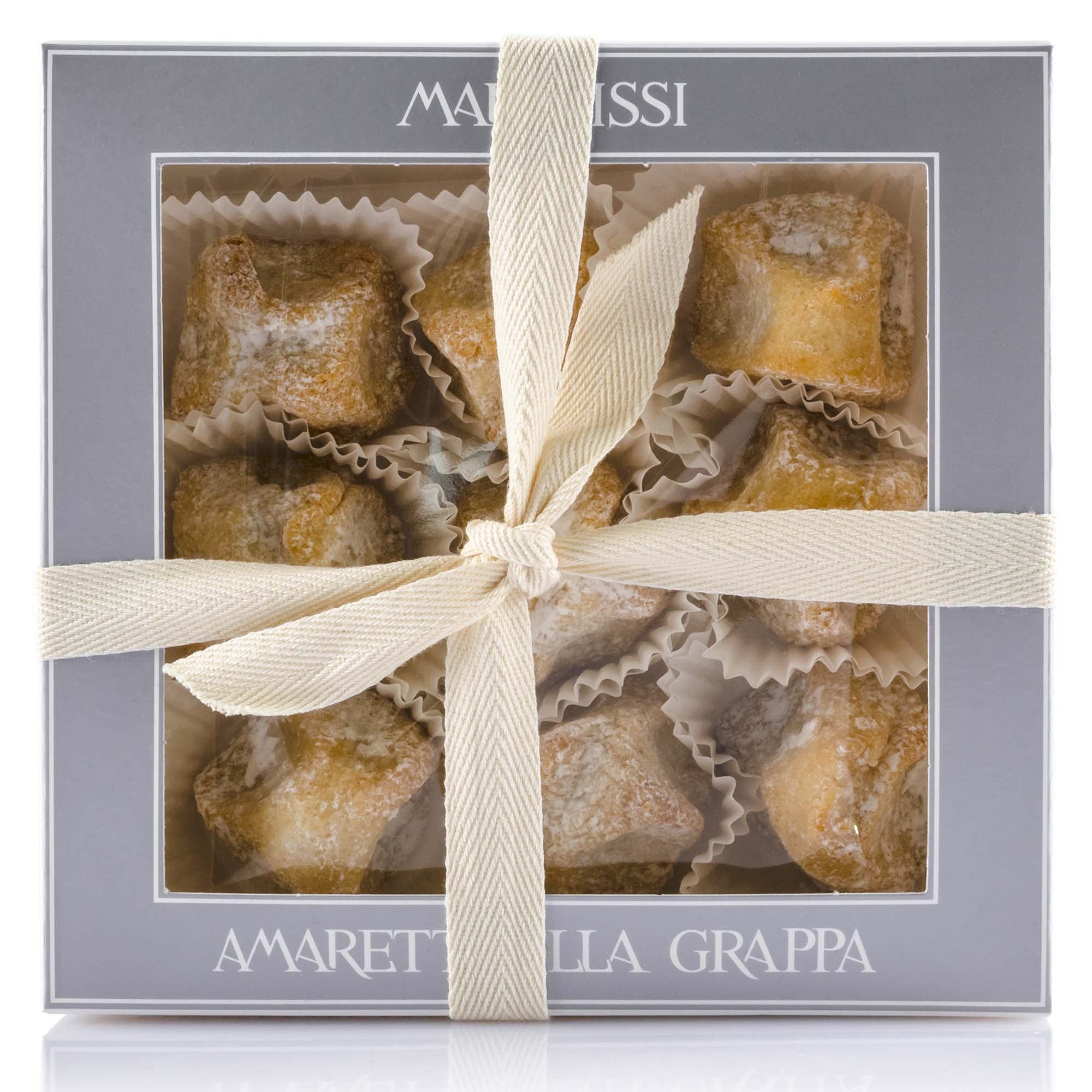 Handgemachte Amaretti mit Amarone-Grappa, Marabissi, 190g