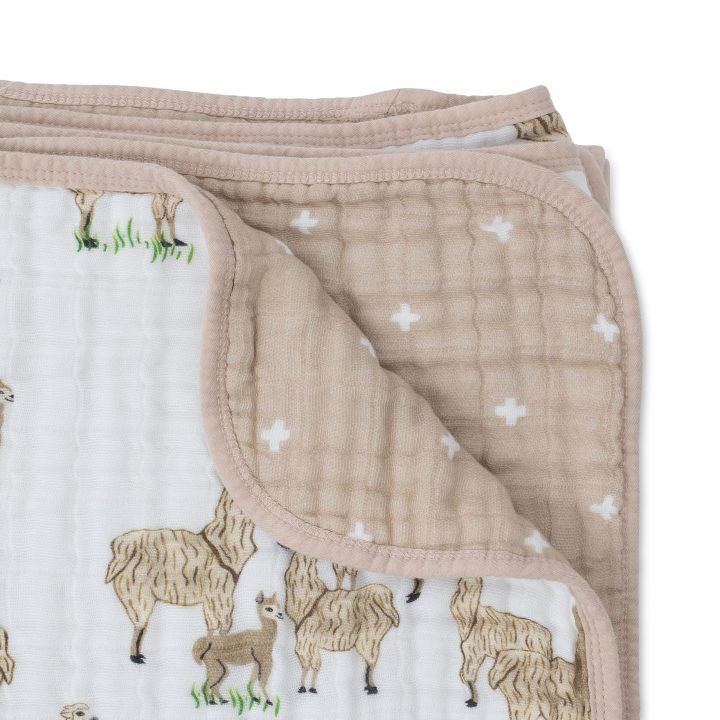 Cotton Muslin Quilt - Llama Cotton Muslin Quilt - Llama