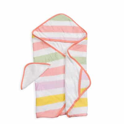 Hooded Towel & Wash Cloth Set - Cabana Stripe