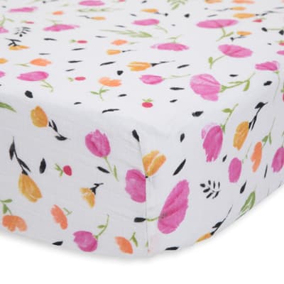 Cotton Muslin Crib Sheet - Berry & Bloom