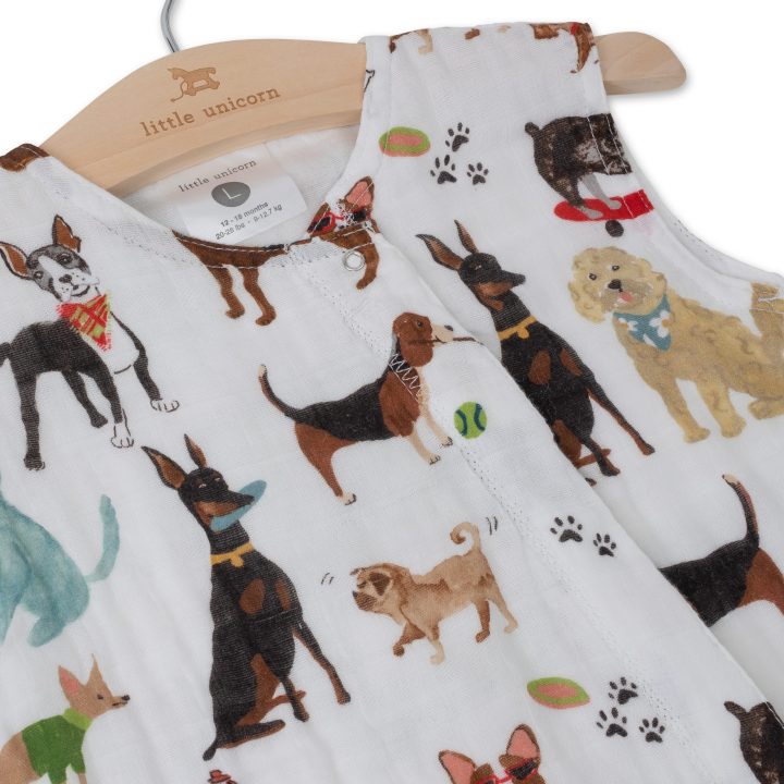 Cotton Muslin Sleep Romper Gr. L - Woof
