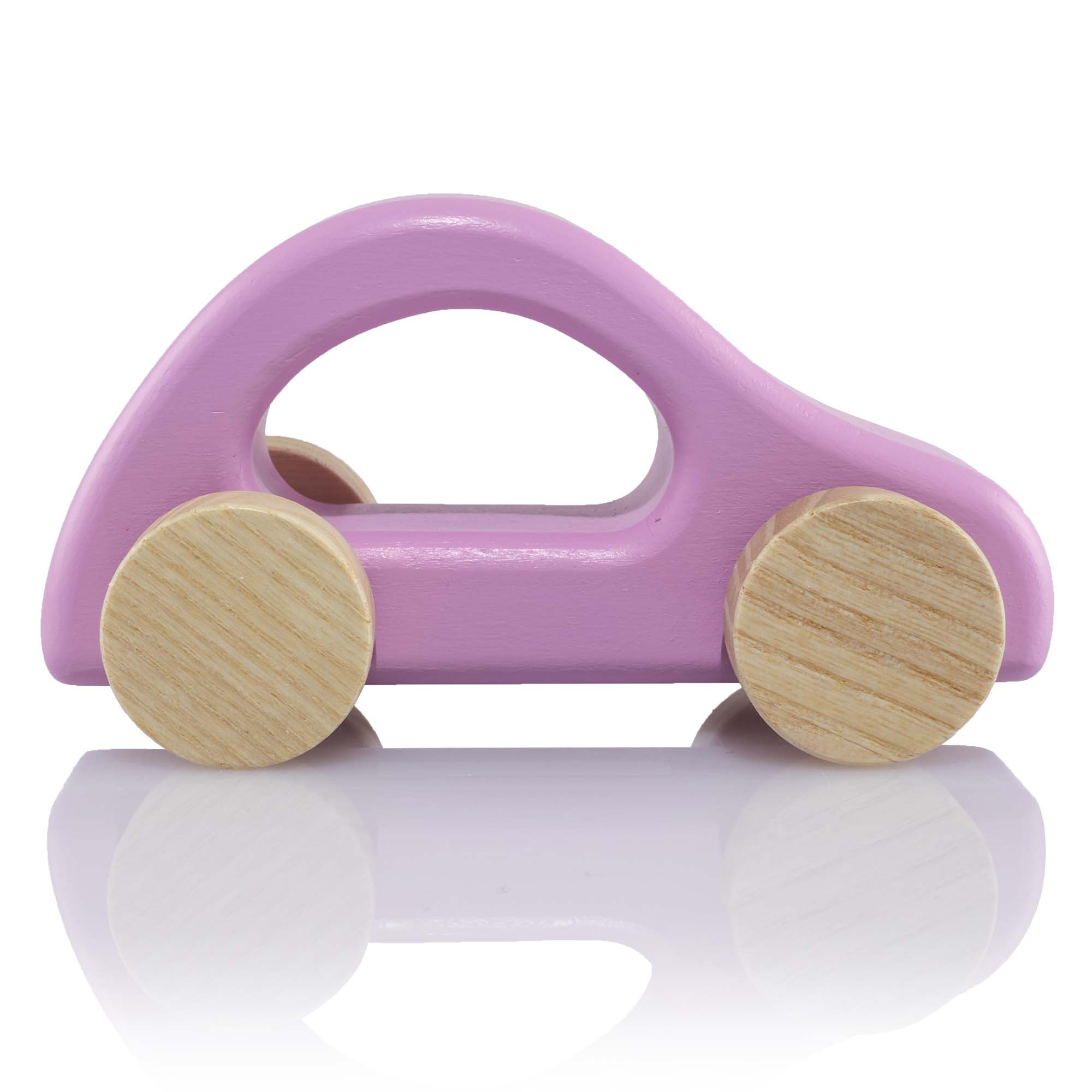 Holzspielzeug "Auto pastellrosa"