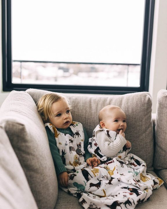 Cotton Muslin Sleeping Bag Gr. L - Woof Cotton Muslin Sleeping Bag Gr. L - Woof