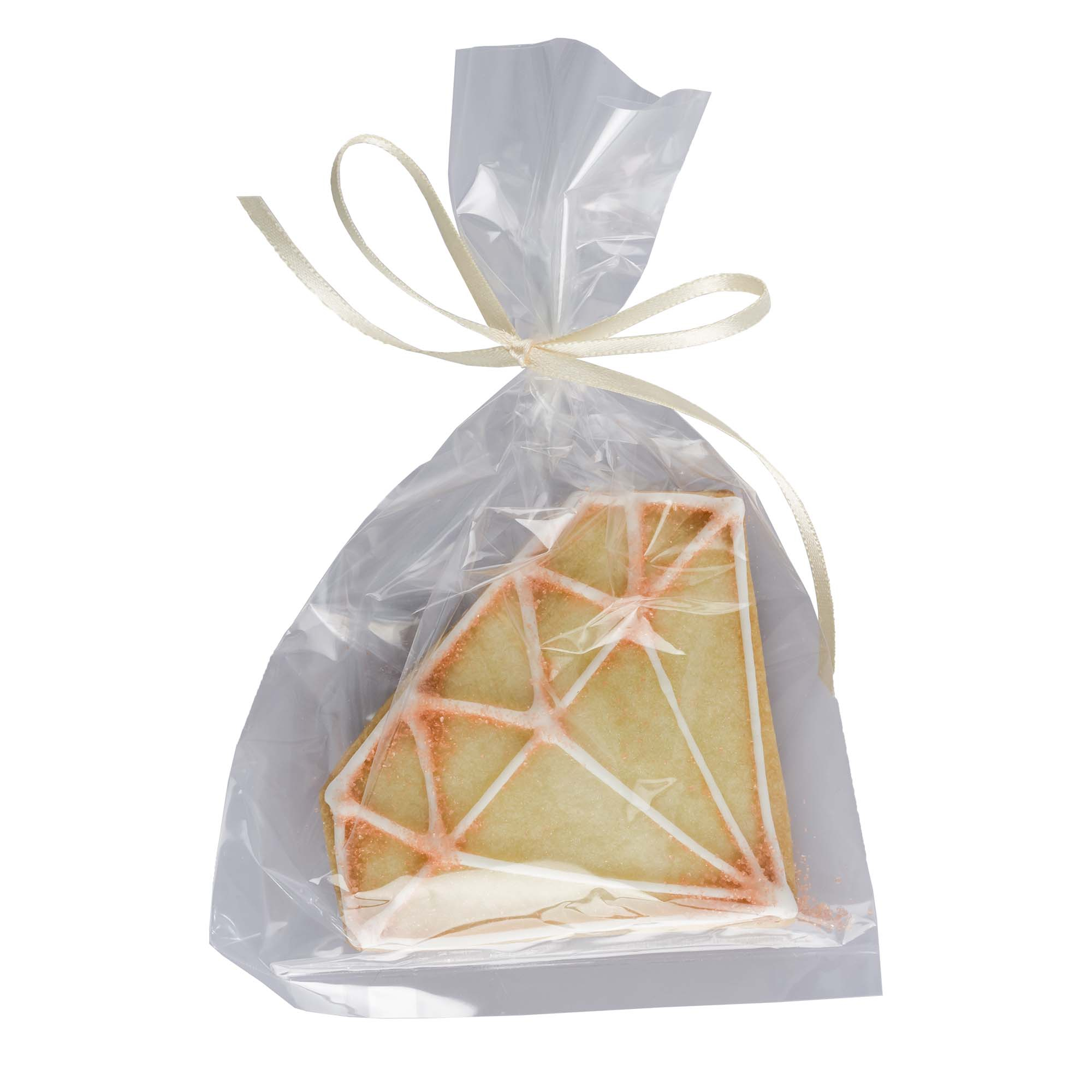 Cookie Diamant mit Streussel dekoriert, 20g