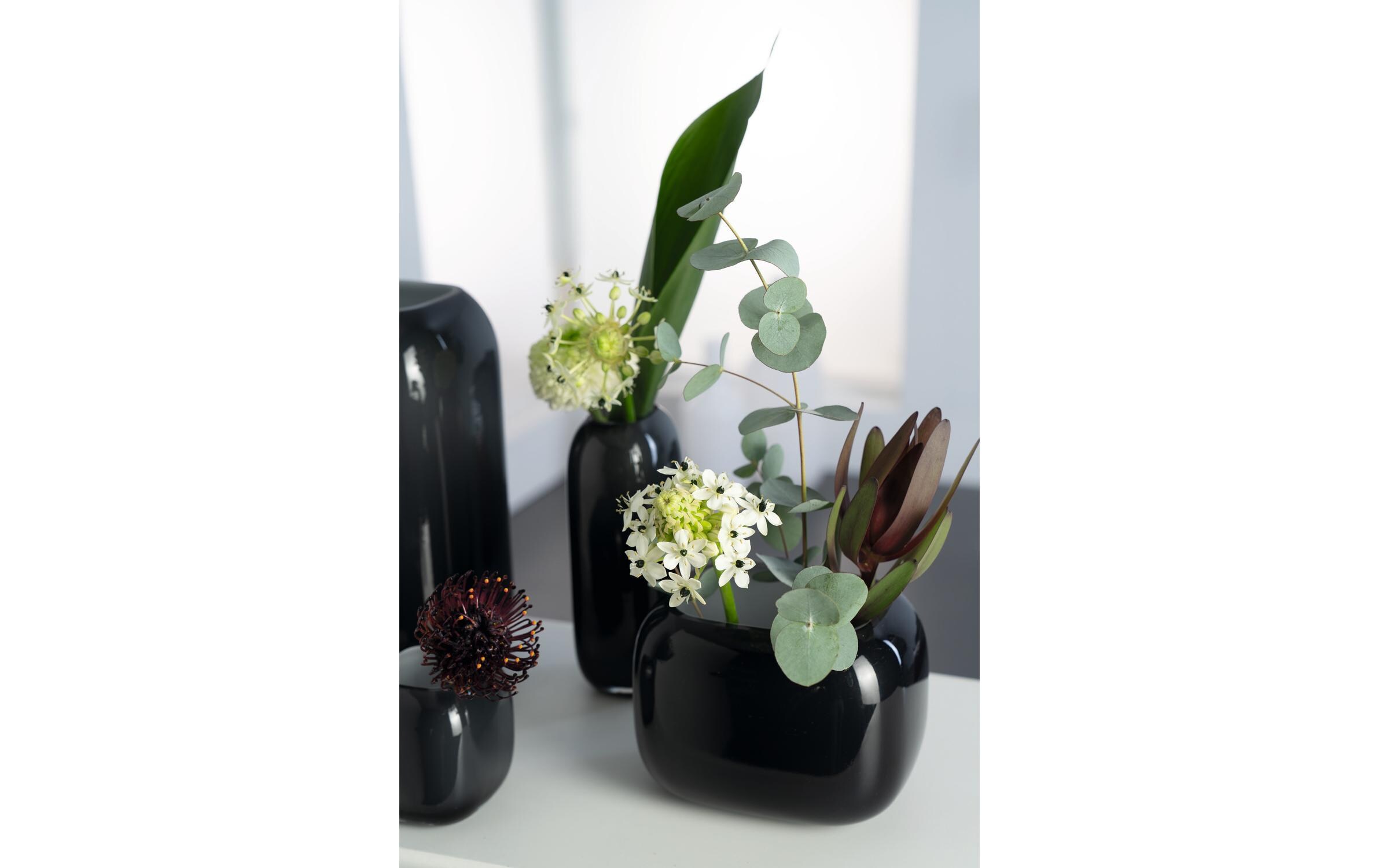 Leonardo Vase Milano grau 28cm