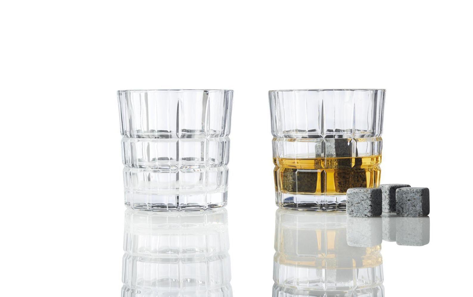 Leonardo Whiskybecher 2er Set+ 8 Eiswürfeln