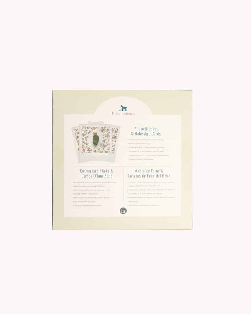 Photo Blanket & Milestone Set - Watercolor Roses Photo Blanket & Milestone Set - Watercolor Roses