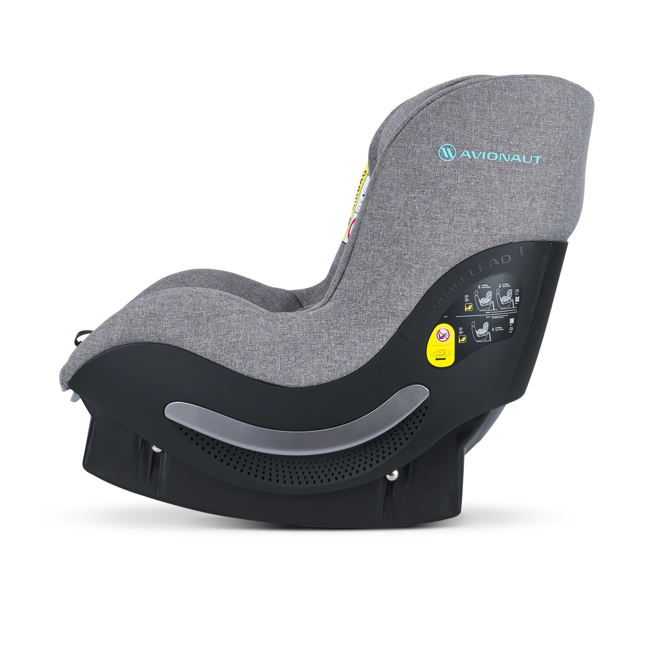 Kinderautositz, Autokindersitz, Schaumstoffbezug, Grau, ISOFIX kompatibel