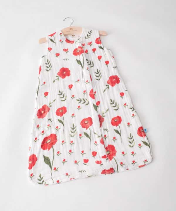 Cotton Muslin Sleeping Bag Gr. S - Summer Poppy Cotton Muslin Sleeping Bag Gr. S - Summer Poppy