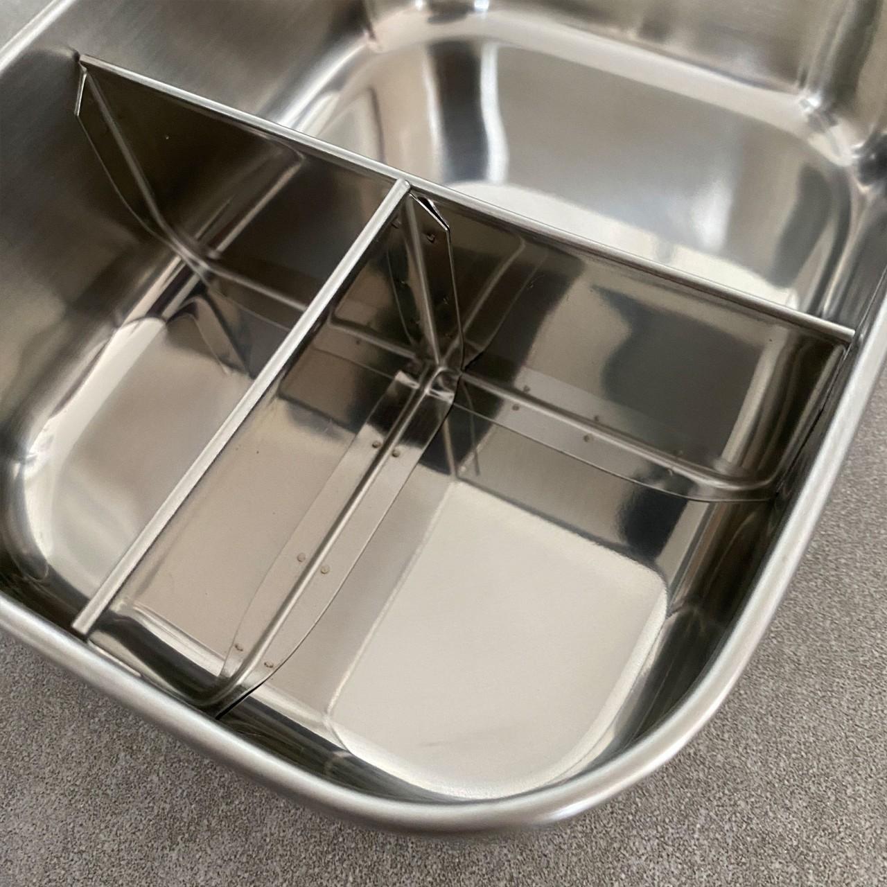 stahl, mischbehälter, metall, innenraum, divider