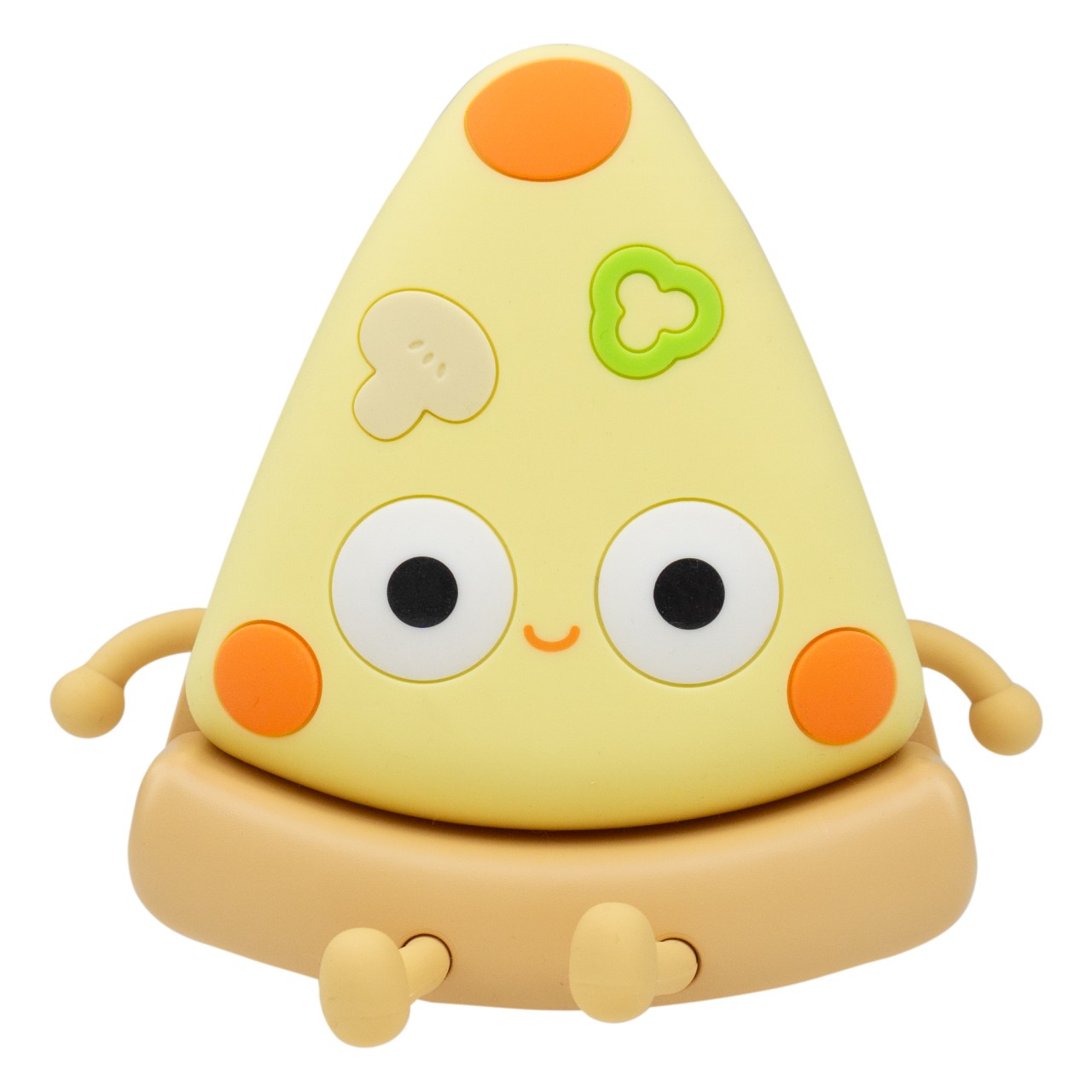 Bekleidung, Hut, Spielzeug, Silikon Spielzeug, Kletterfigur, Pizza Form, Gelb, Käse-Motiv