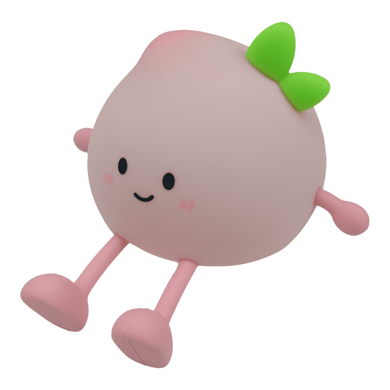 Spielzeug, Rassel, Puppe, Figur, Kopf groß, Rosa, Hintergrund Weiß