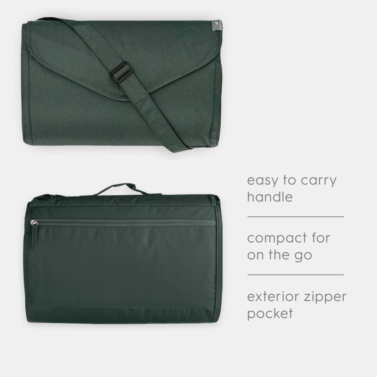 Messenger Tasche, Schultertasche, Reißverschlussfach, Crossbody, gefaltetes Design